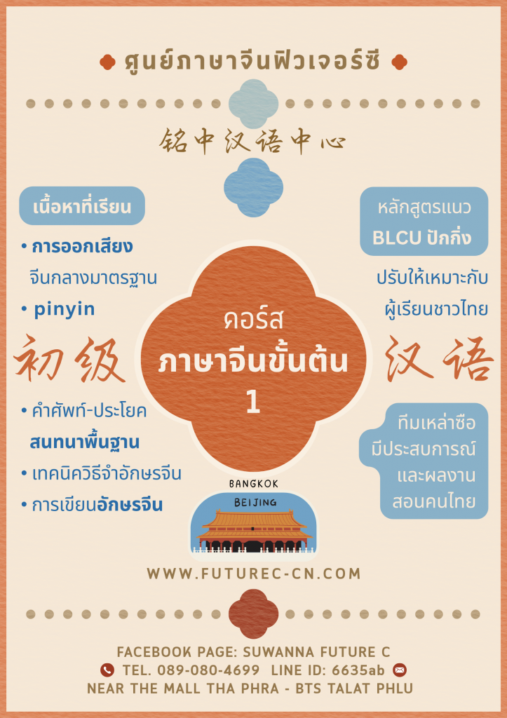 ภาษาจีนขั้นต้น เริ่มต้นใหม่
